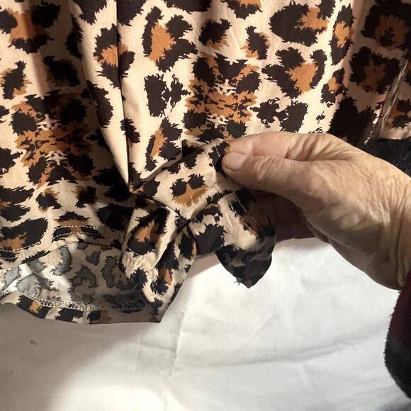 Simply Fabulous Romper Large Sleepwear romantic feathers animal print SOFTNWT - Picture 6 of 7